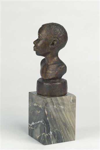 AUGUSTA SAVAGE (1892 - 1962) Head of a Young Girl (Martiniquaise).
